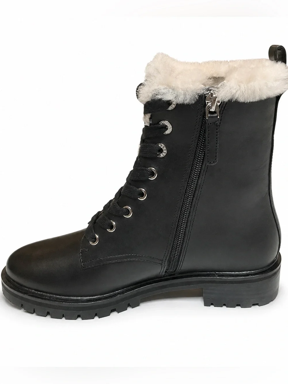 Kate Spade Jemma Black Combat Boot Womens SZ 7 Utility Gorpcore Witchy Goth